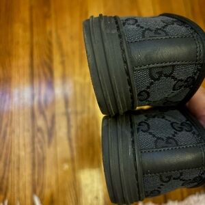 Gucci Black Monogram Sneakers